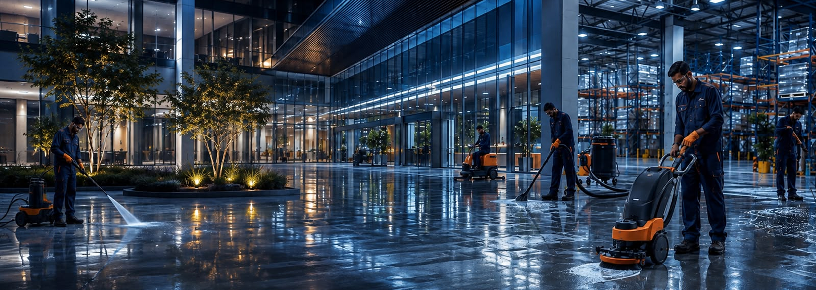 Industrial facility cleaning service